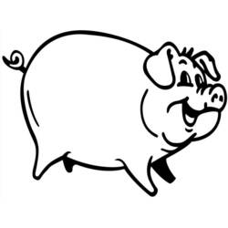 Раскраска: свинина (Животные) #17632 - Бесплатные раскраски для печати