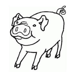 Раскраска: свинина (Животные) #17633 - Бесплатные раскраски для печати