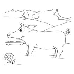 Раскраска: свинина (Животные) #17638 - Бесплатные раскраски для печати