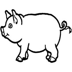 Раскраска: свинина (Животные) #17639 - Бесплатные раскраски для печати