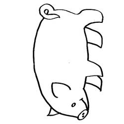 Раскраска: свинина (Животные) #17646 - Бесплатные раскраски для печати