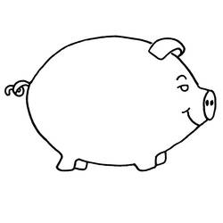 Раскраска: свинина (Животные) #17654 - Бесплатные раскраски для печати