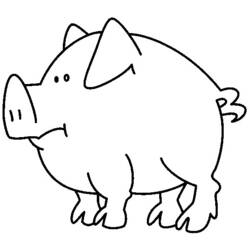 Раскраска: свинина (Животные) #17690 - Бесплатные раскраски для печати