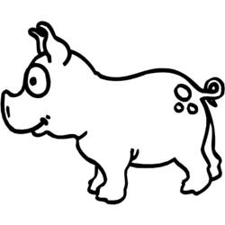 Раскраска: свинина (Животные) #17694 - Бесплатные раскраски для печати