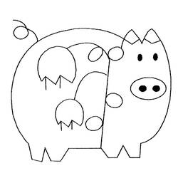 Раскраска: свинина (Животные) #17720 - Бесплатные раскраски для печати