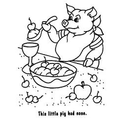 Раскраска: свинина (Животные) #17789 - Бесплатные раскраски для печати