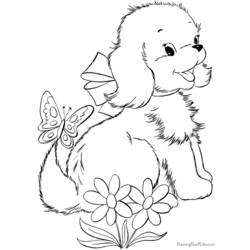 Раскраска: щенок (Животные) #2911 - Бесплатные раскраски для печати