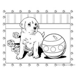 Раскраска: щенок (Животные) #2930 - Бесплатные раскраски для печати