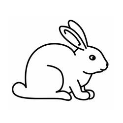Раскраски: кролик - Бесплатные раскраски для печати