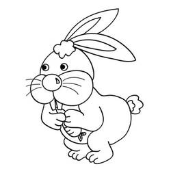 Раскраска: кролик (Животные) #9511 - Бесплатные раскраски для печати