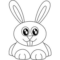 Раскраска: кролик (Животные) #9563 - Бесплатные раскраски для печати