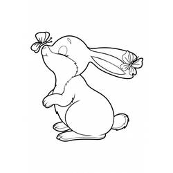 Раскраска: кролик (Животные) #9565 - Бесплатные раскраски для печати