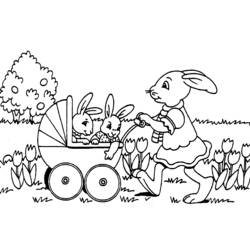 Раскраска: кролик (Животные) #9576 - Бесплатные раскраски для печати