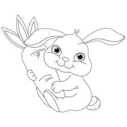 Раскраска: кролик (Животные) #9613 - Бесплатные раскраски для печати