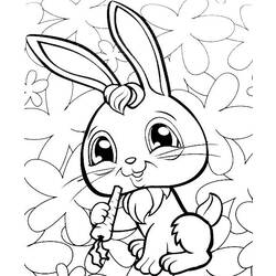 Раскраска: кролик (Животные) #9618 - Бесплатные раскраски для печати