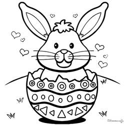 Раскраска: кролик (Животные) #9630 - Бесплатные раскраски для печати