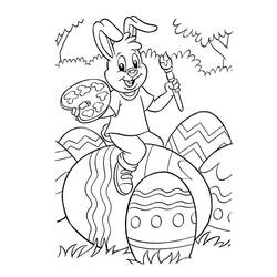 Раскраска: кролик (Животные) #9640 - Бесплатные раскраски для печати