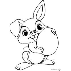 Раскраска: кролик (Животные) #9647 - Бесплатные раскраски для печати