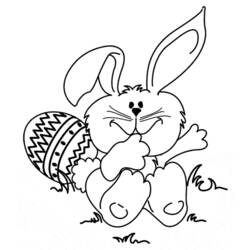 Раскраска: кролик (Животные) #9676 - Бесплатные раскраски для печати