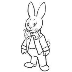 Раскраска: кролик (Животные) #9699 - Бесплатные раскраски для печати