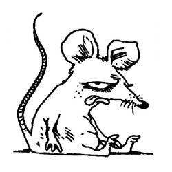 Раскраска: крыса (Животные) #15163 - Бесплатные раскраски для печати