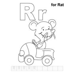 Раскраска: крыса (Животные) #15212 - Бесплатные раскраски для печати