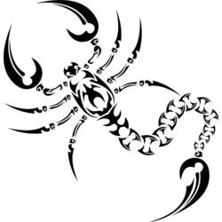 Раскраска: Скорпион (Животные) #14578 - Бесплатные раскраски для печати