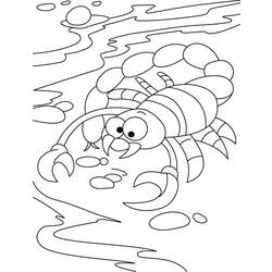 Раскраска: Скорпион (Животные) #14579 - Бесплатные раскраски для печати