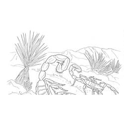 Раскраска: Скорпион (Животные) #14597 - Бесплатные раскраски для печати