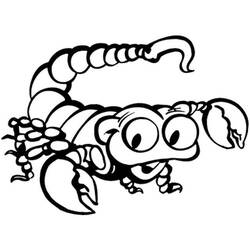 Раскраска: Скорпион (Животные) #14600 - Бесплатные раскраски для печати