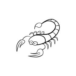 Раскраска: Скорпион (Животные) #14626 - Бесплатные раскраски для печати