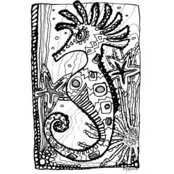 Раскраска: морской конек (Животные) #18624 - Бесплатные раскраски для печати