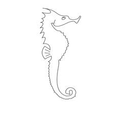 Раскраска: морской конек (Животные) #18665 - Бесплатные раскраски для печати
