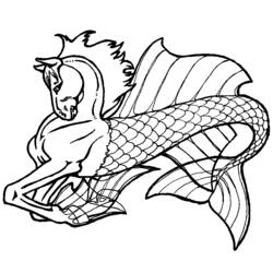Раскраска: морской конек (Животные) #18674 - Бесплатные раскраски для печати