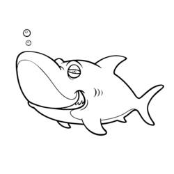 Раскраска: акула (Животные) #14794 - Бесплатные раскраски для печати