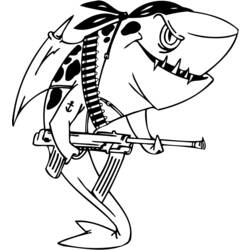 Раскраска: акула (Животные) #14803 - Бесплатные раскраски для печати