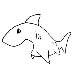 Раскраска: акула (Животные) #14841 - Бесплатные раскраски для печати