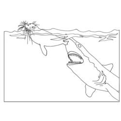 Раскраска: акула (Животные) #14951 - Бесплатные раскраски для печати