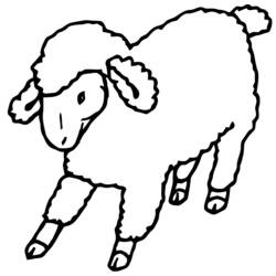 Раскраска: овца (Животные) #11406 - Бесплатные раскраски для печати