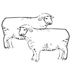 Раскраска: овца (Животные) #11476 - Бесплатные раскраски для печати
