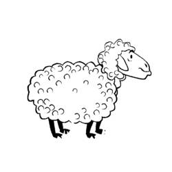 Раскраска: овца (Животные) #11545 - Бесплатные раскраски для печати