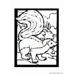 Раскраска: скунс (Животные) #11290 - Бесплатные раскраски для печати