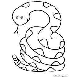 Раскраска: змея (Животные) #14340 - Бесплатные раскраски для печати