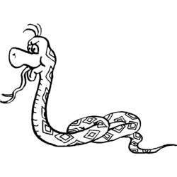 Раскраска: змея (Животные) #14354 - Бесплатные раскраски для печати