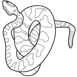 Раскраска: змея (Животные) #14359 - Бесплатные раскраски для печати
