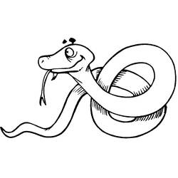 Раскраска: змея (Животные) #14362 - Бесплатные раскраски для печати