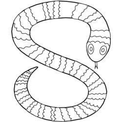 Раскраска: змея (Животные) #14368 - Бесплатные раскраски для печати