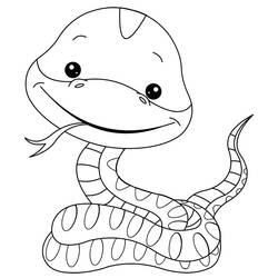 Раскраска: змея (Животные) #14394 - Бесплатные раскраски для печати