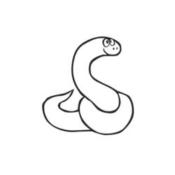 Раскраска: змея (Животные) #14409 - Бесплатные раскраски для печати