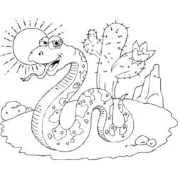 Раскраска: змея (Животные) #14465 - Бесплатные раскраски для печати